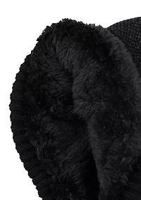 Micro Check Cuffed Beanie