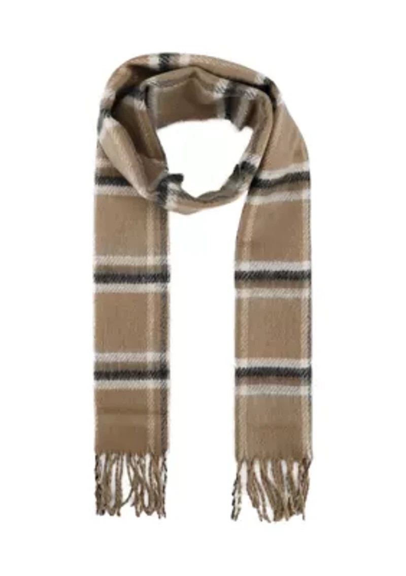Beanie and Woven Scarf Set