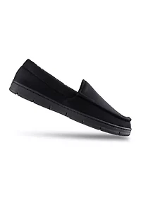 Moccasin Slippers with Plaid Lining