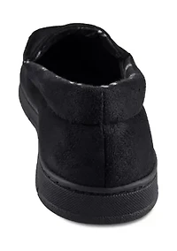 Moccasin Slippers with Plaid Lining