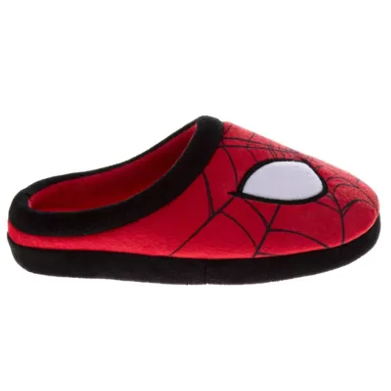 Marvel Spider-Man Men's Slippers Cozy, Plush, and Fun House Shoes