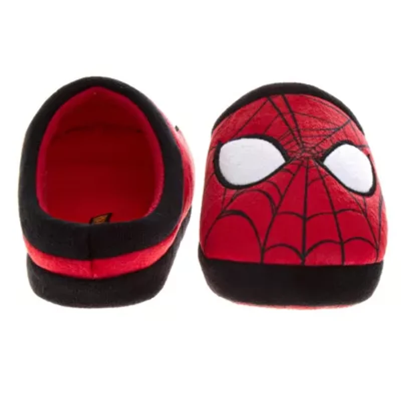 Marvel Spider-Man Men's Slippers Cozy, Plush, and Fun House Shoes