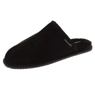 Men's Cozy Suede Slippers Comfortable and Warm House Shoes