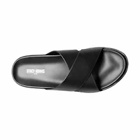 Montel Cross Strap Slide Sandal