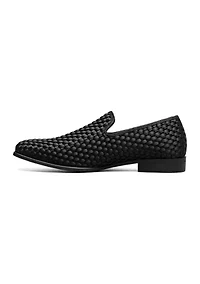 Swenson Woven Slip On Smoking Loafers