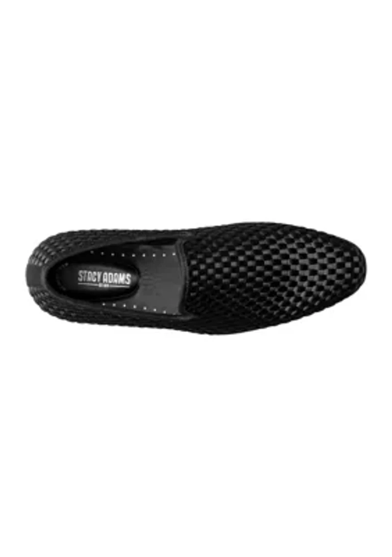 Swenson Woven Slip On Smoking Loafers