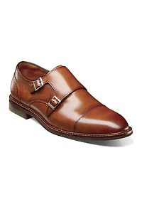 Boswell Cap Toe Double Monk Strap Loafers