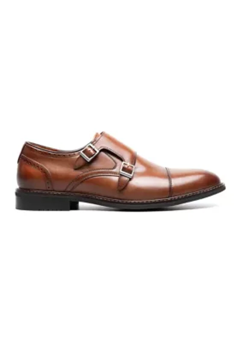 Boswell Cap Toe Double Monk Strap Loafers