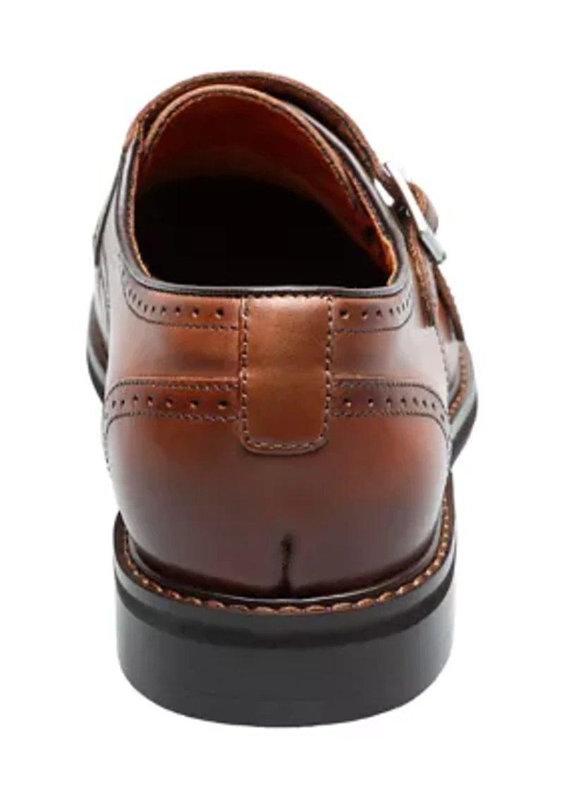 Boswell Cap Toe Double Monk Strap Loafers