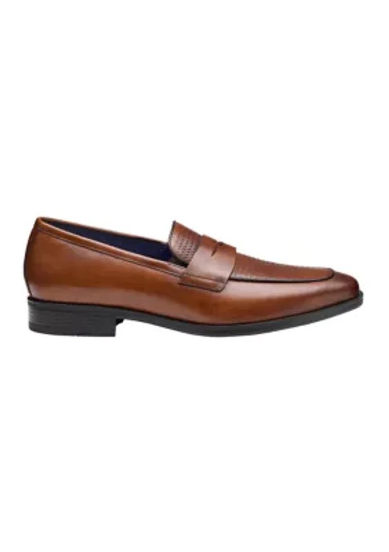 Gibbons Embossed Penny Loafers