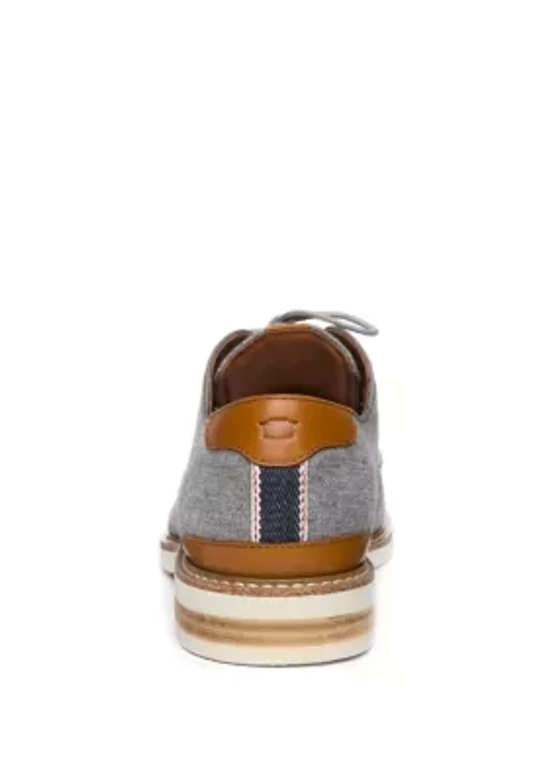 Highland Canvas Plain Toe Oxford Shoes