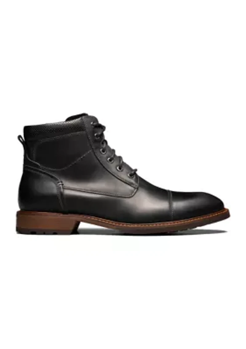 Lodge Lace Up Cap Toe Boots