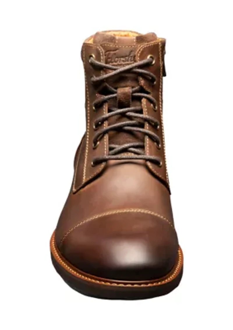 Lodge Lace Up Cap Toe Boots