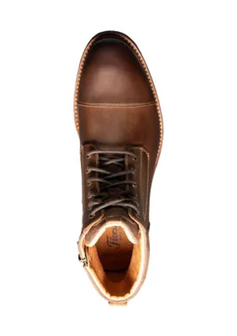 Lodge Lace Up Cap Toe Boots