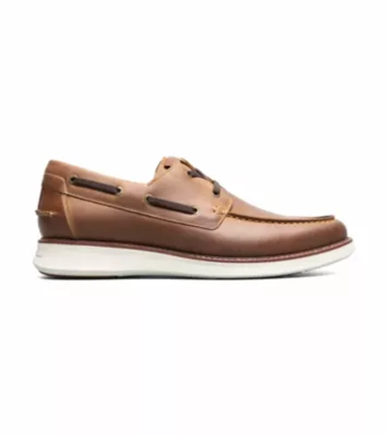 Launch Moc Toe Elastic Lace Boat Shoe