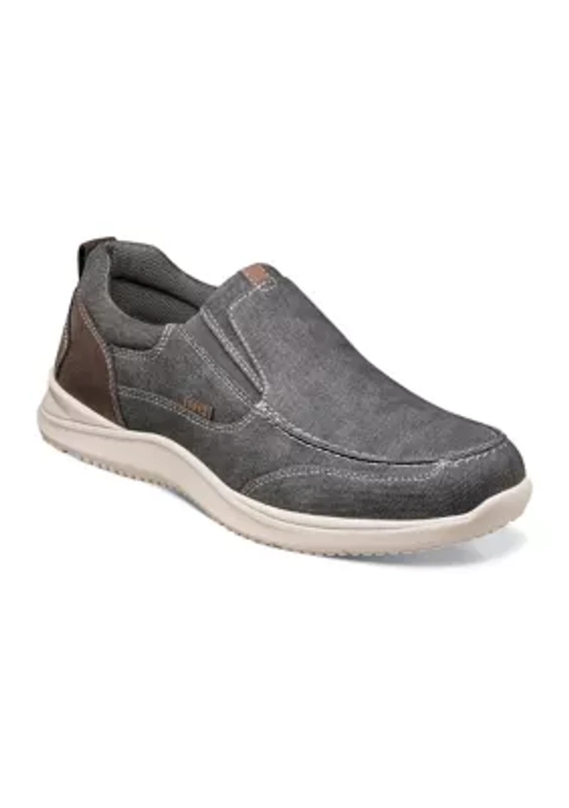 Men's Conway Canvas Moc Toe Casual Slip On Shoes
