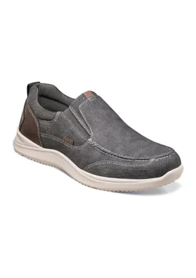 Men's Conway Canvas Moc Toe Casual Slip On Shoes