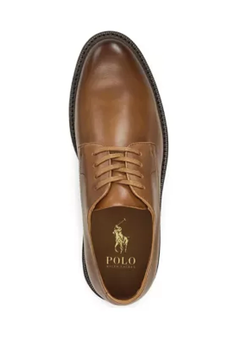 Asher Burnished Leather Derby Shoes