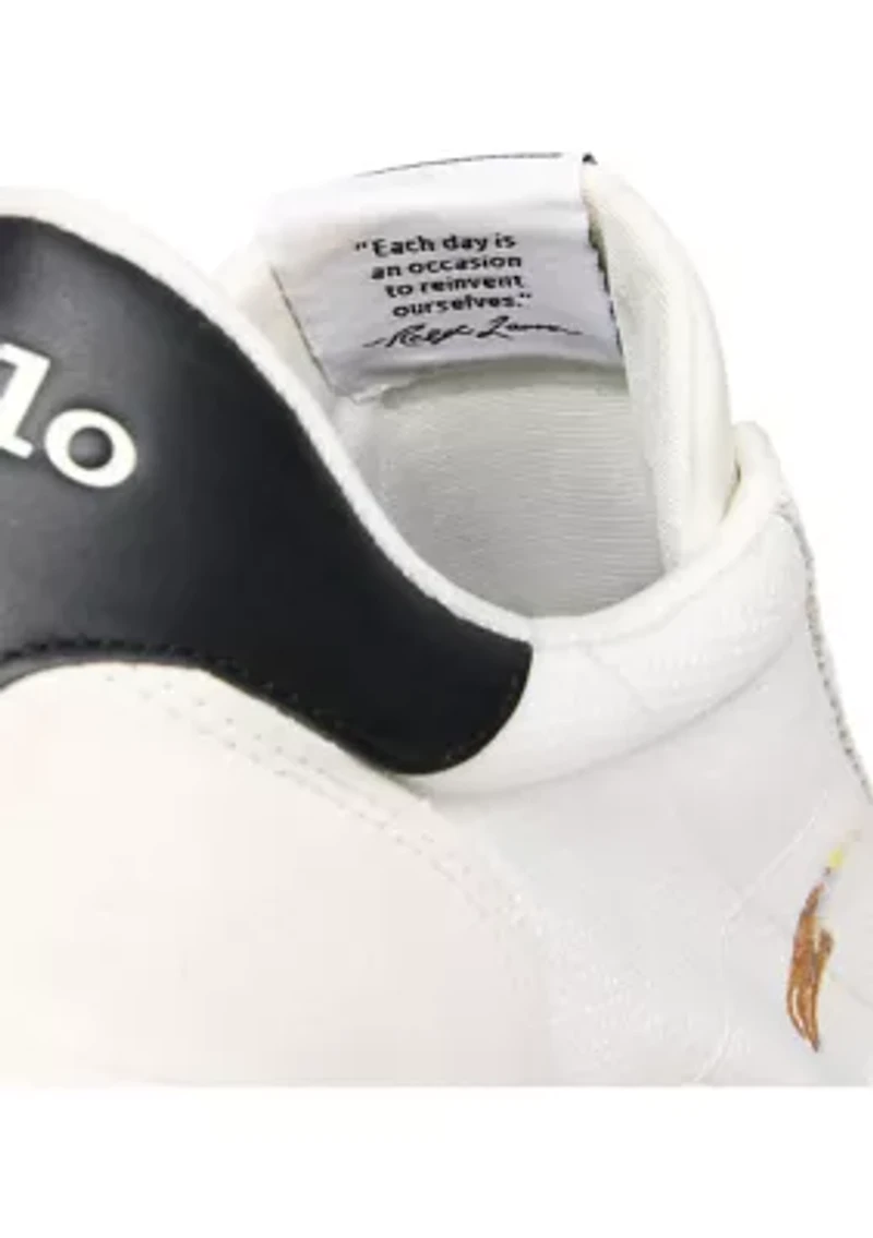 Train 89 Suede-Paneled Sneakers