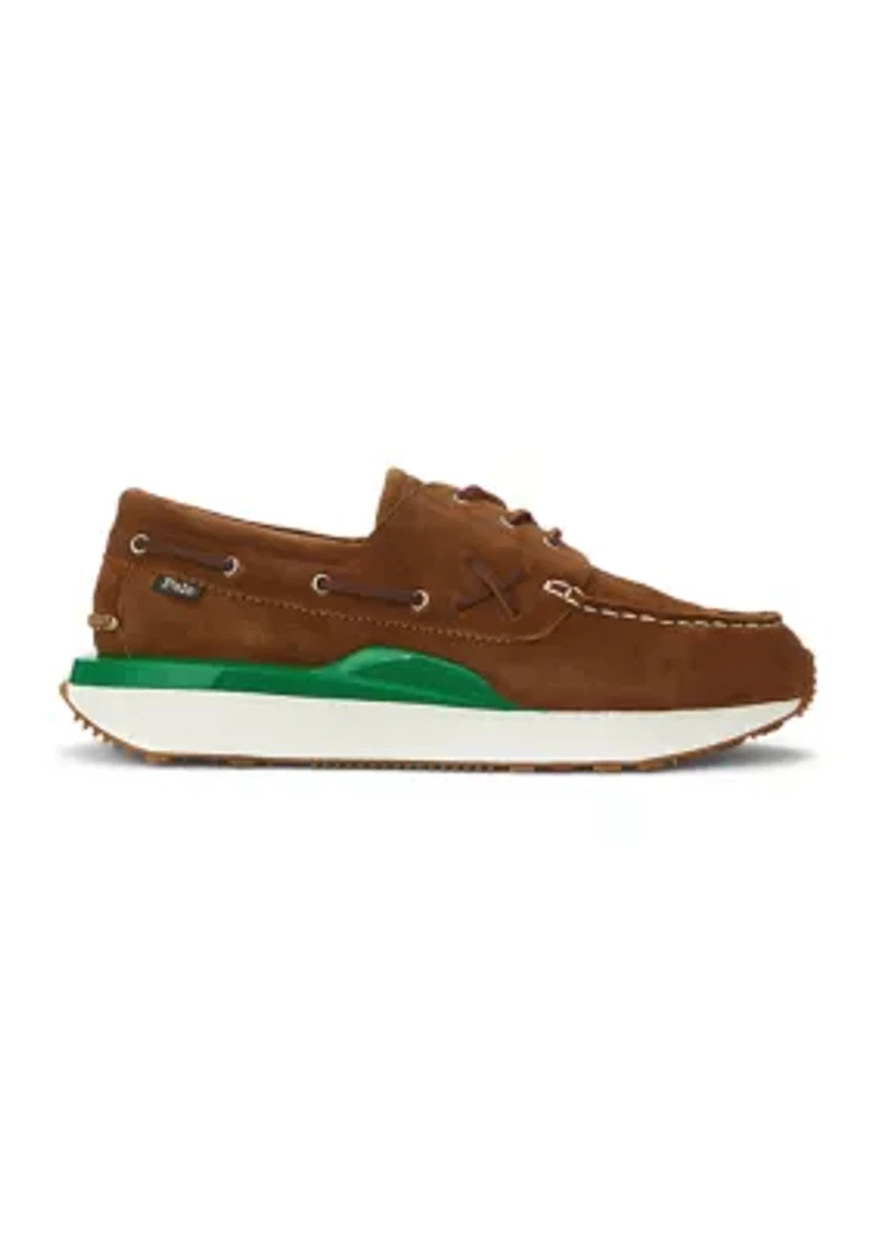 Train 89 Suede Moc Toe Sneakers