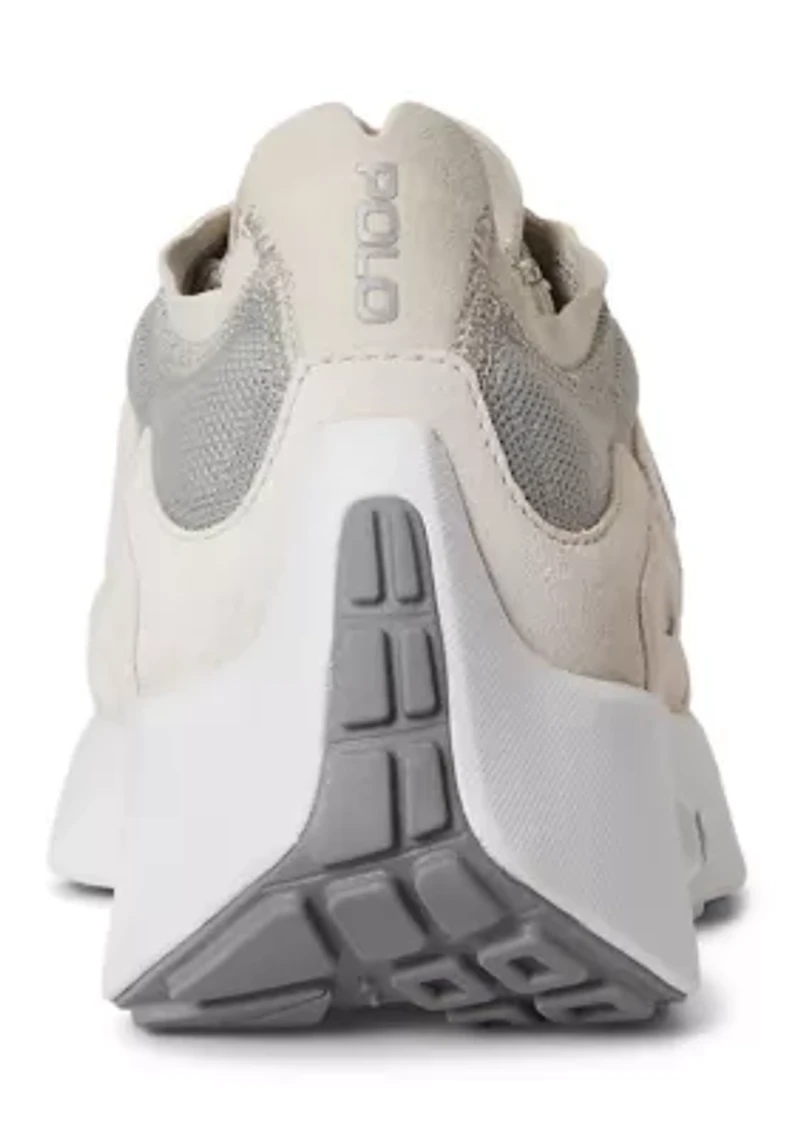 Boerum Suede-Paneled Knit Sneaker