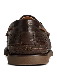Gold 2 Eye Woven Boat Shoes