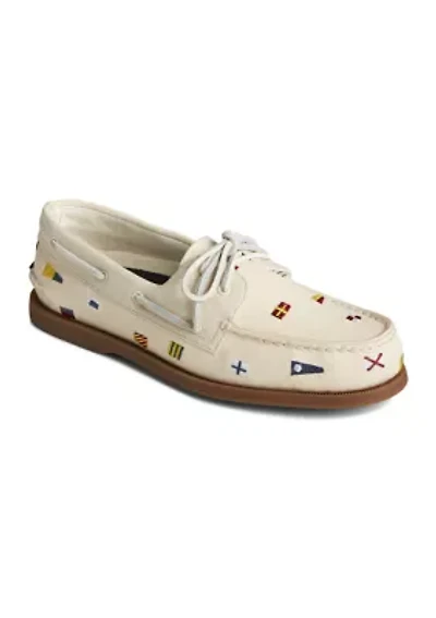 Seacycled Nautical Flags Boat Shoe Loafers