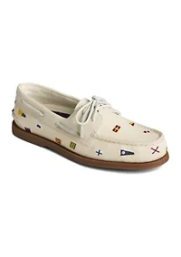 Seacycled Nautical Flags Boat Shoe Loafers