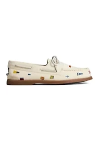 Seacycled Nautical Flags Boat Shoe Loafers