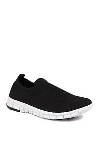 Eddy Flexible Sole Bungee Lace Slip On Oxford Hybrid Casual Sneakers