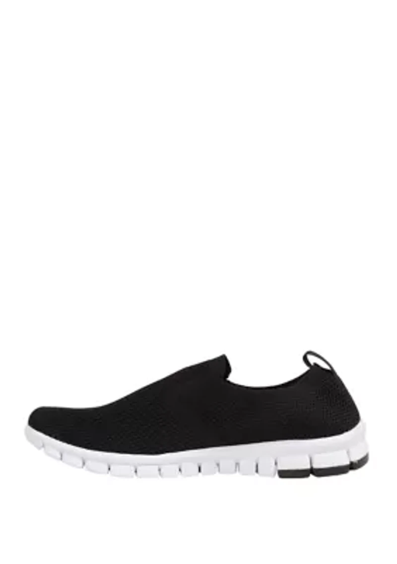 Eddy Flexible Sole Bungee Lace Slip On Oxford Hybrid Casual Sneakers