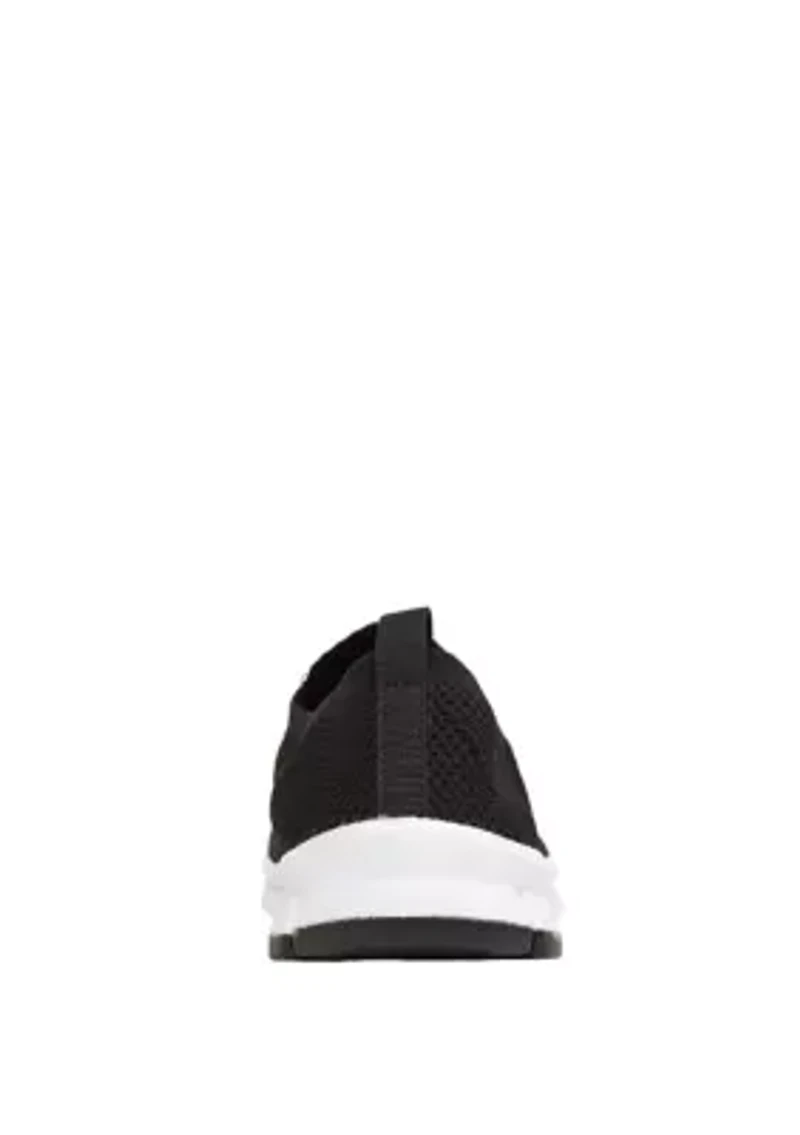 Eddy Flexible Sole Bungee Lace Slip On Oxford Hybrid Casual Sneakers
