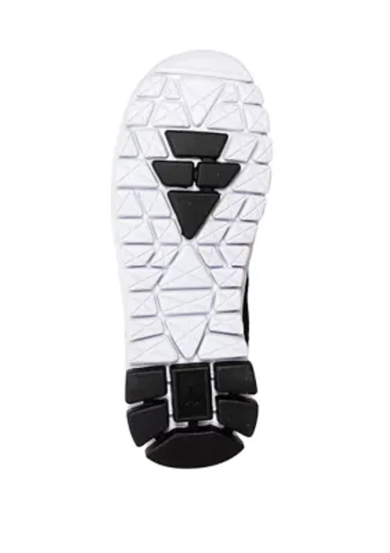 Eddy Flexible Sole Bungee Lace Slip On Oxford Hybrid Casual Sneakers