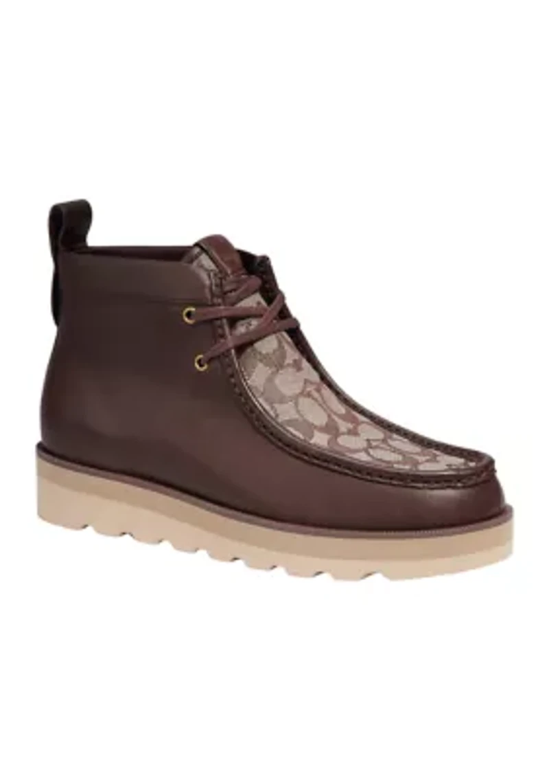 Signature Jacquard Chukka Boots
