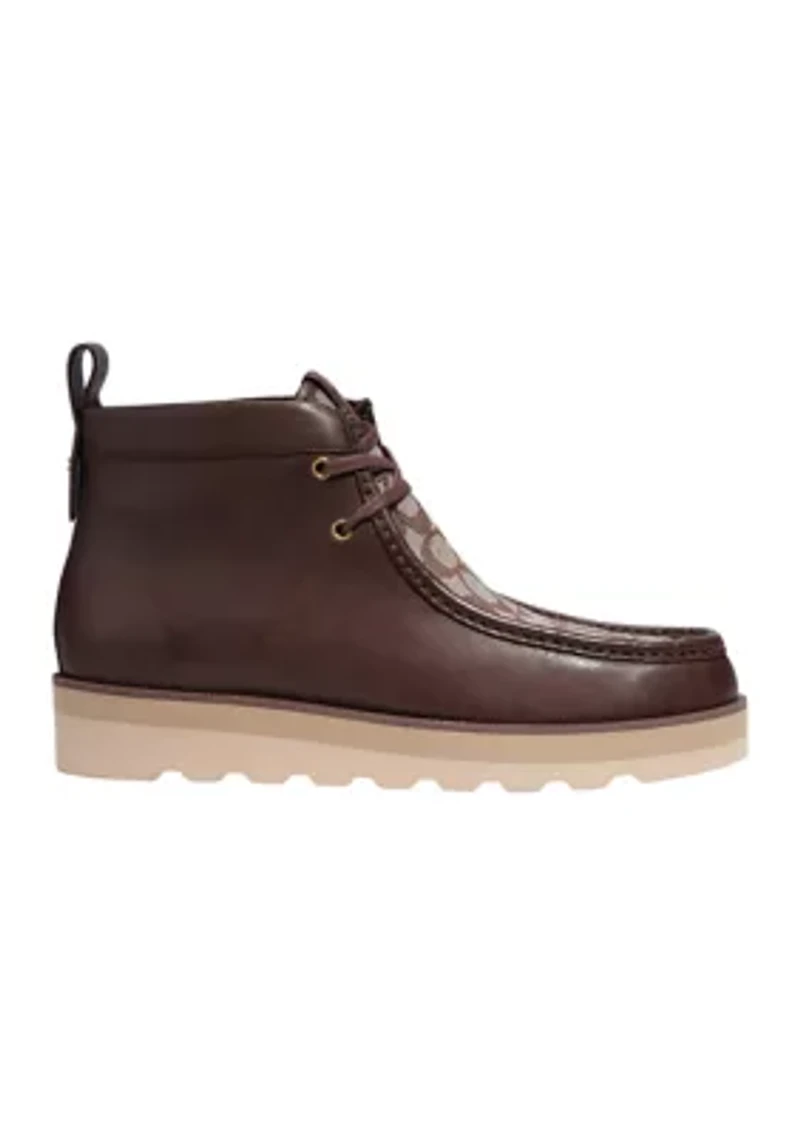 Signature Jacquard Chukka Boots