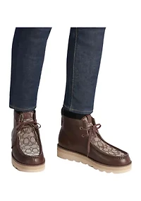 Signature Jacquard Chukka Boots