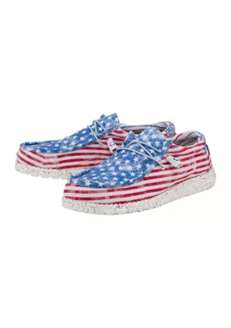 Wally Sneaker Loafers - Stars and Stripes