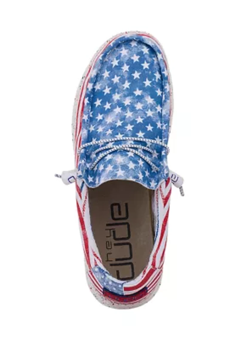 Wally Sneaker Loafers - Stars and Stripes