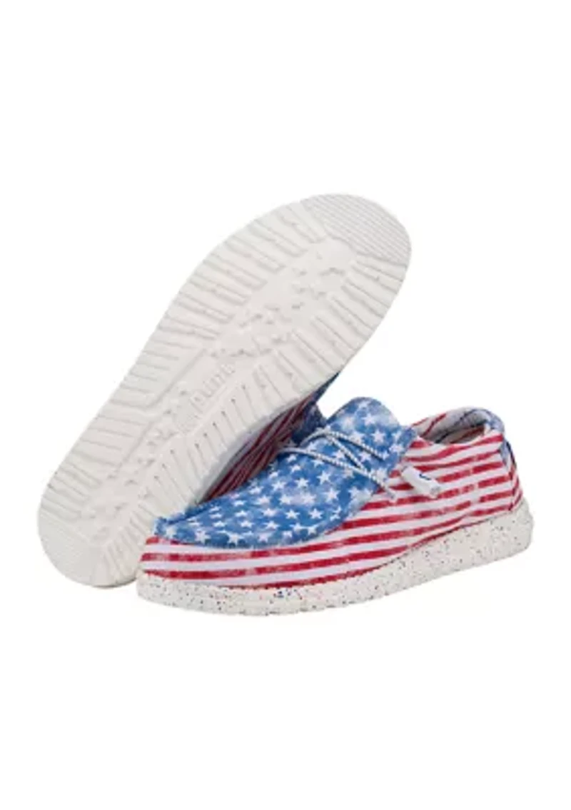 Wally Sneaker Loafers - Stars and Stripes