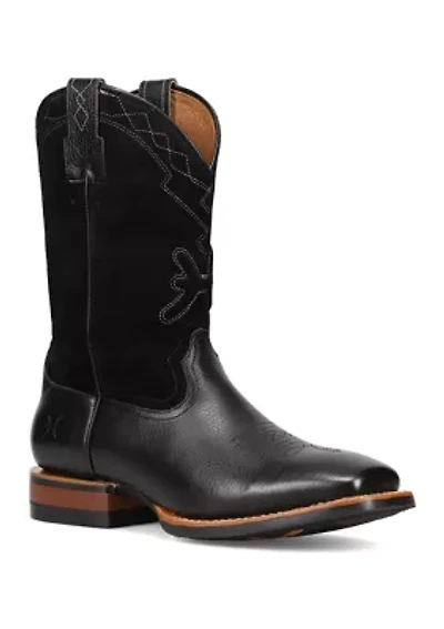 Men's Hauser Logo Stitch Square Toe Boots
