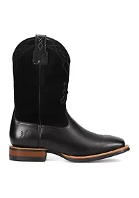 Men's Hauser Logo Stitch Square Toe Boots
