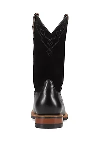 Men's Hauser Logo Stitch Square Toe Boots