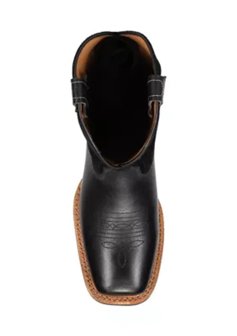 Men's Hauser Logo Stitch Square Toe Boots