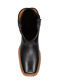 Men's Hauser Logo Stitch Square Toe Boots