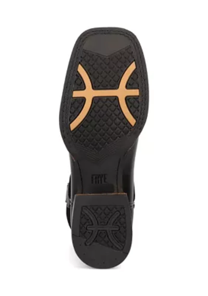 Men's Hauser Logo Stitch Square Toe Boots