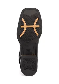 Men's Hauser Logo Stitch Square Toe Boots