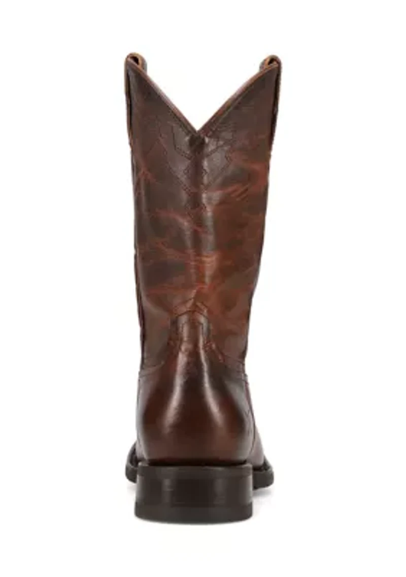 Men's Hauser Logo Stitch Square Toe Boots