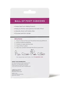 Ball of Foot Cushions - Set 3 Pairs