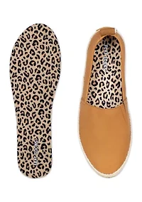 3 Pack No Show Sock Inserts - Solid and Leopard Prints