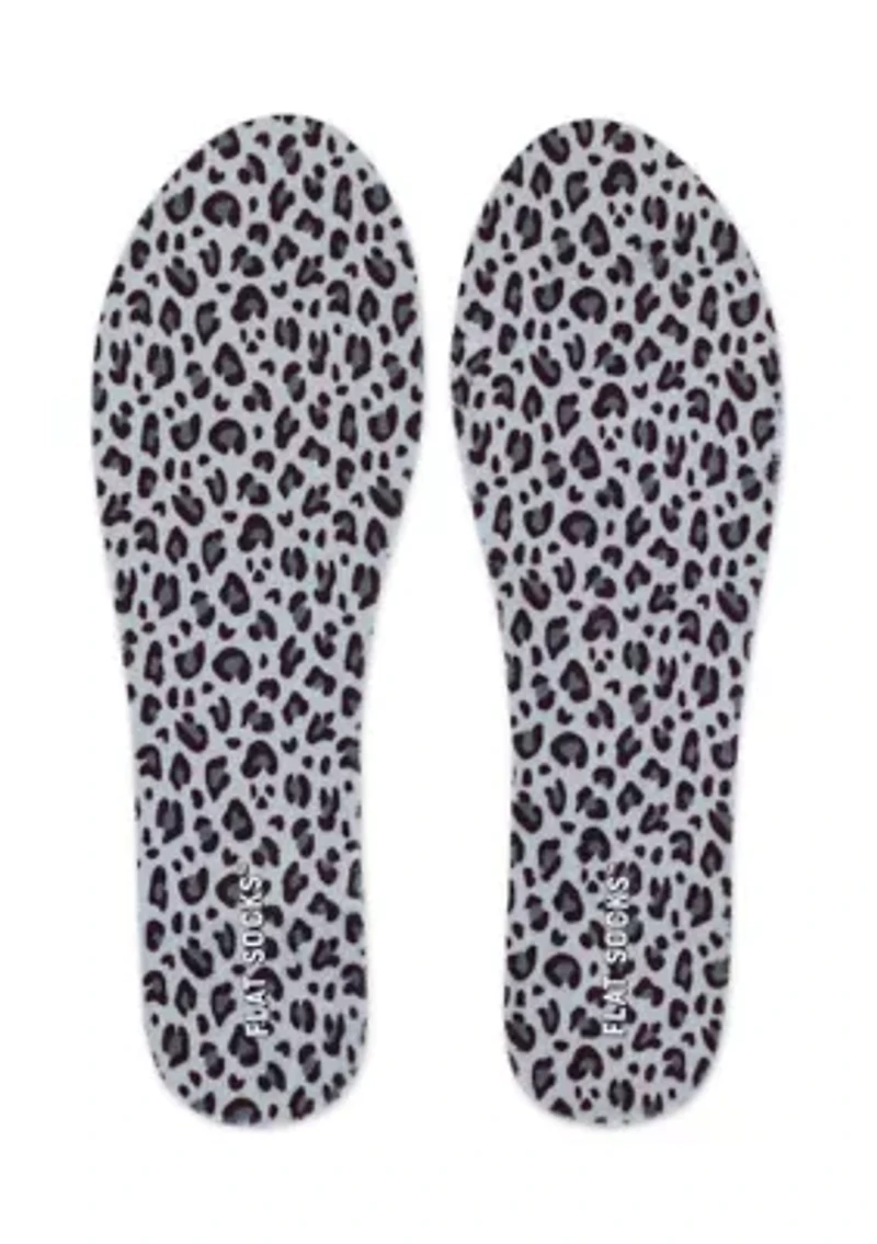 3 Pack No Show Sock Inserts - Solid and Leopard Prints